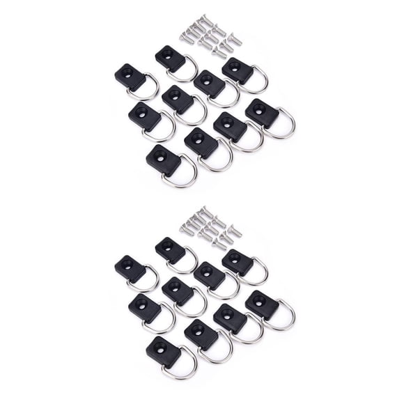 Amarres de Kayak Speravity 10 piezas acero inoxidable anillos de amarre Kit de mantenimiento Gancho D CBP214553