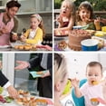 thumbnail image 4 of Salad Dressing Container Silicone Lid Stainless Steel Sauce Containers Cover Cups for Home Kitchen Dining Room Restaurant Green, 4 of 8