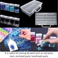 thumbnail image 2 of Cajas de plástico con 64 compartimentos FloreceBien, caja de clasificación para bordado de diamantes en caja de almacenamiento estable, caja de herramientas, caja de pintura de diamantes para uñas,, 2 of 6