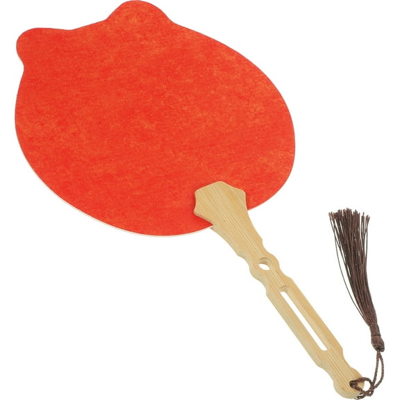 unbranded Favor Fan Making Premium Paper Fan Practical Fan 25.5X14X0.6CM Red