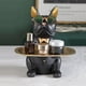 thumbnail image 4 of WDOplteas Caja Almacenamiento Bulldog Con Escritorio Resina Paleta para El (negro), 4 of 8