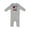 AC-Heather Grey, variant on Military Daddy Welcome Home Baby Romper Coveralls