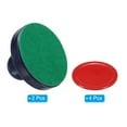 thumbnail image 3 of Uxcell 2Pcs Air Hockey Pushers 76mm with Pads and 4Pcs Air Hockey Pucks, Handles Paddles Replacement Accessory, 3 of 6