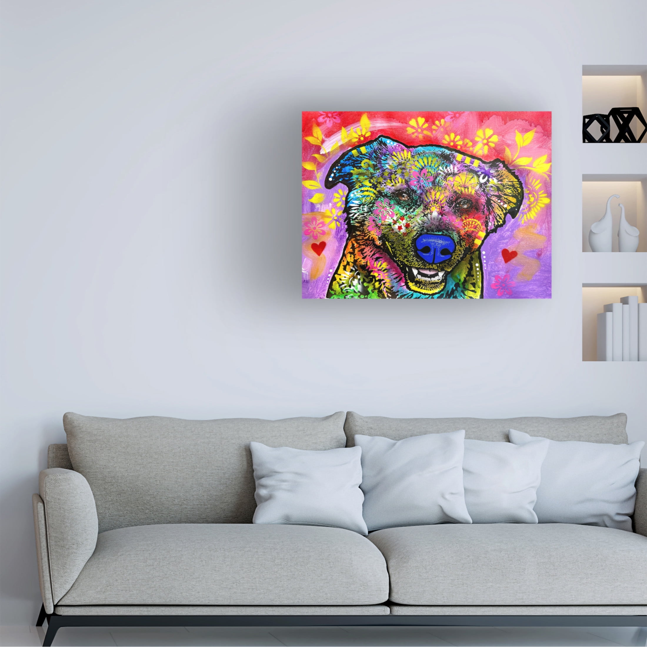 Canvas Wall Art - Dean Russo- Exclusive 'Disco' Wall Art for Living Room, Bedroom, or Office Décor by Trademark Fine Art - 47 x 35 Inches