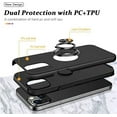 thumbnail image 5 of Entronix Heavy Duty Ring Case for iPhone 12 Pro Max, Shockproof Slim Fit Kickstand, Black, 5 of 7