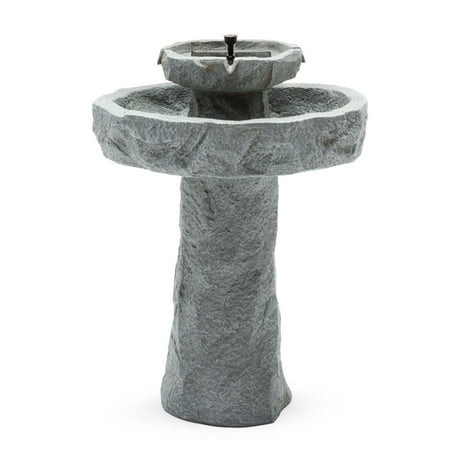 - Belham Living Goodwin Non-Symmetrical Solar on Demand Outdoor Rock Fountain