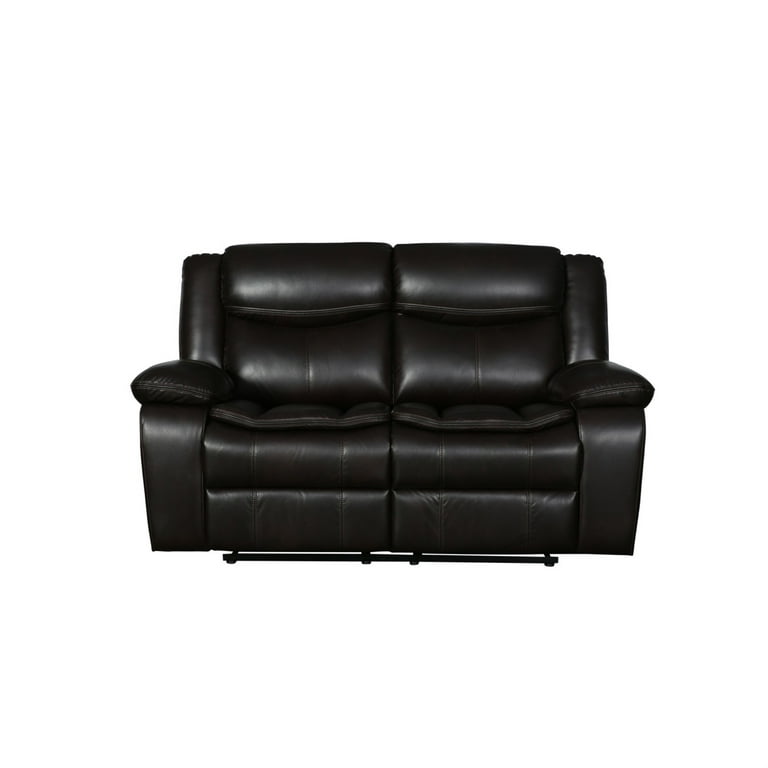 Two Piece Indoor Brown Microsuede Five Person Seating Set Two Piece Indoor Brown Microsuede Five Person Seating Set