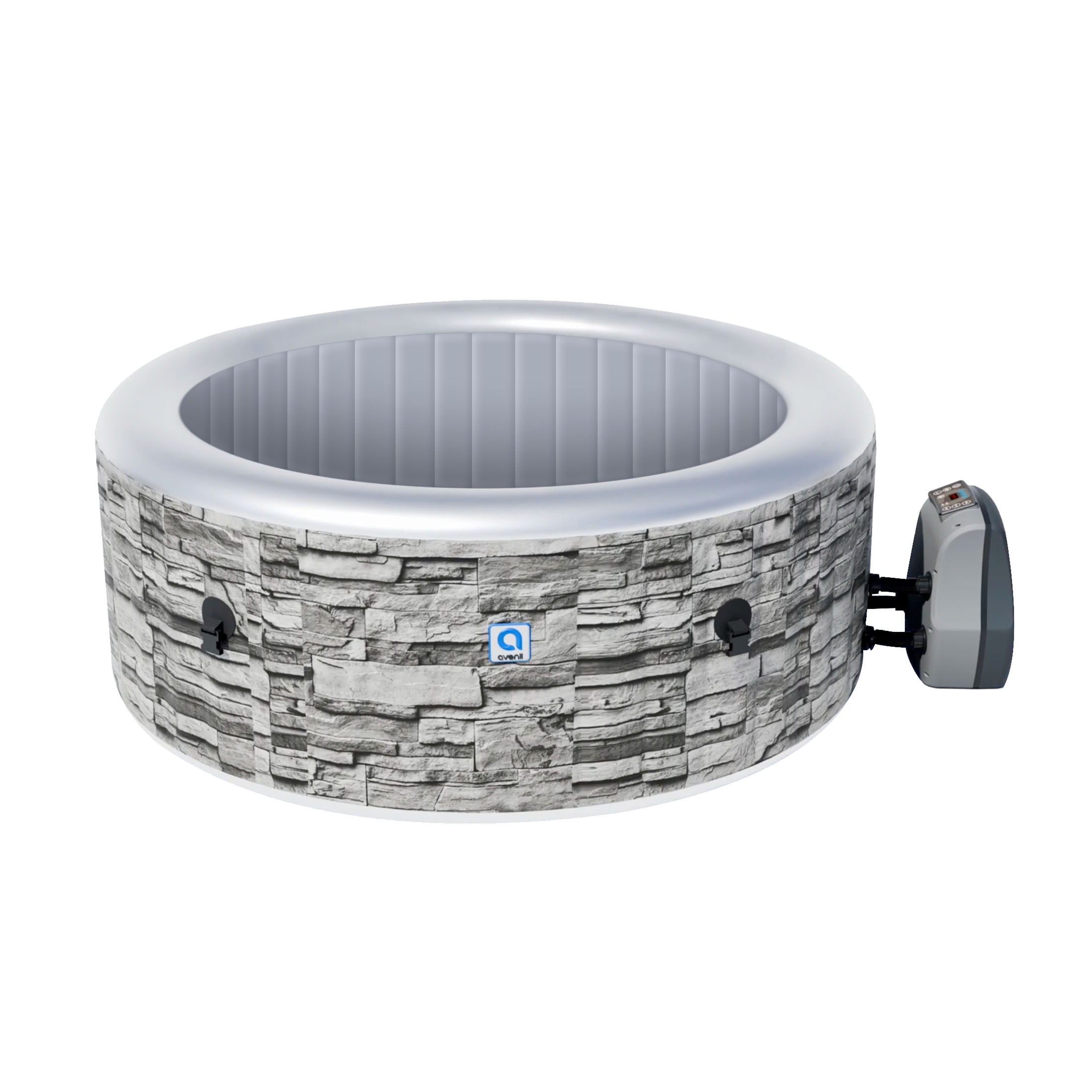 Avenli London 2 3 Person Inflatable Hot Tub Spa Cover Rapid Heating up to 104 F 105 Water Jets 181 gal Capacity