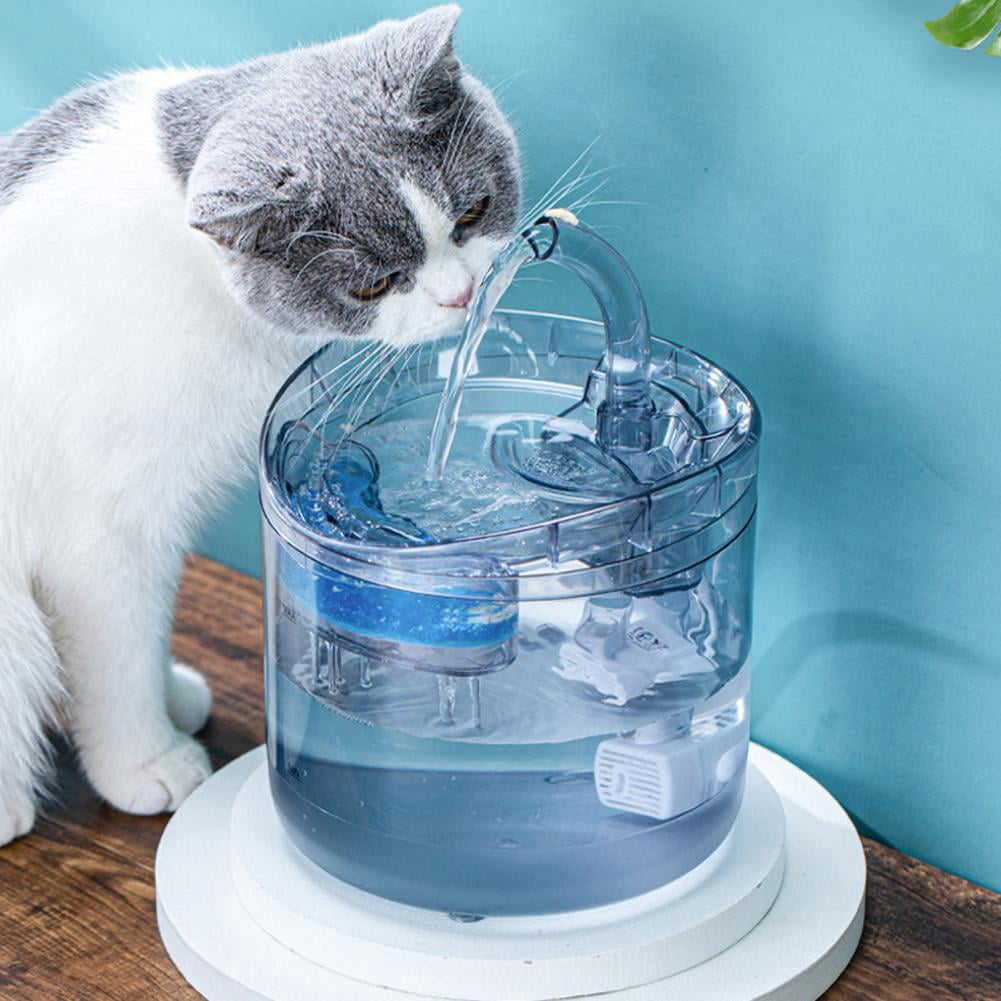 Yucurem 10PCS Pet Water Fountain Replacement Filter Upgrade Cat Fountain Filter Arc-Shaped Water Fountain Filters with 4 Filtration System for Dog Kitty Spout Cat Fountain
