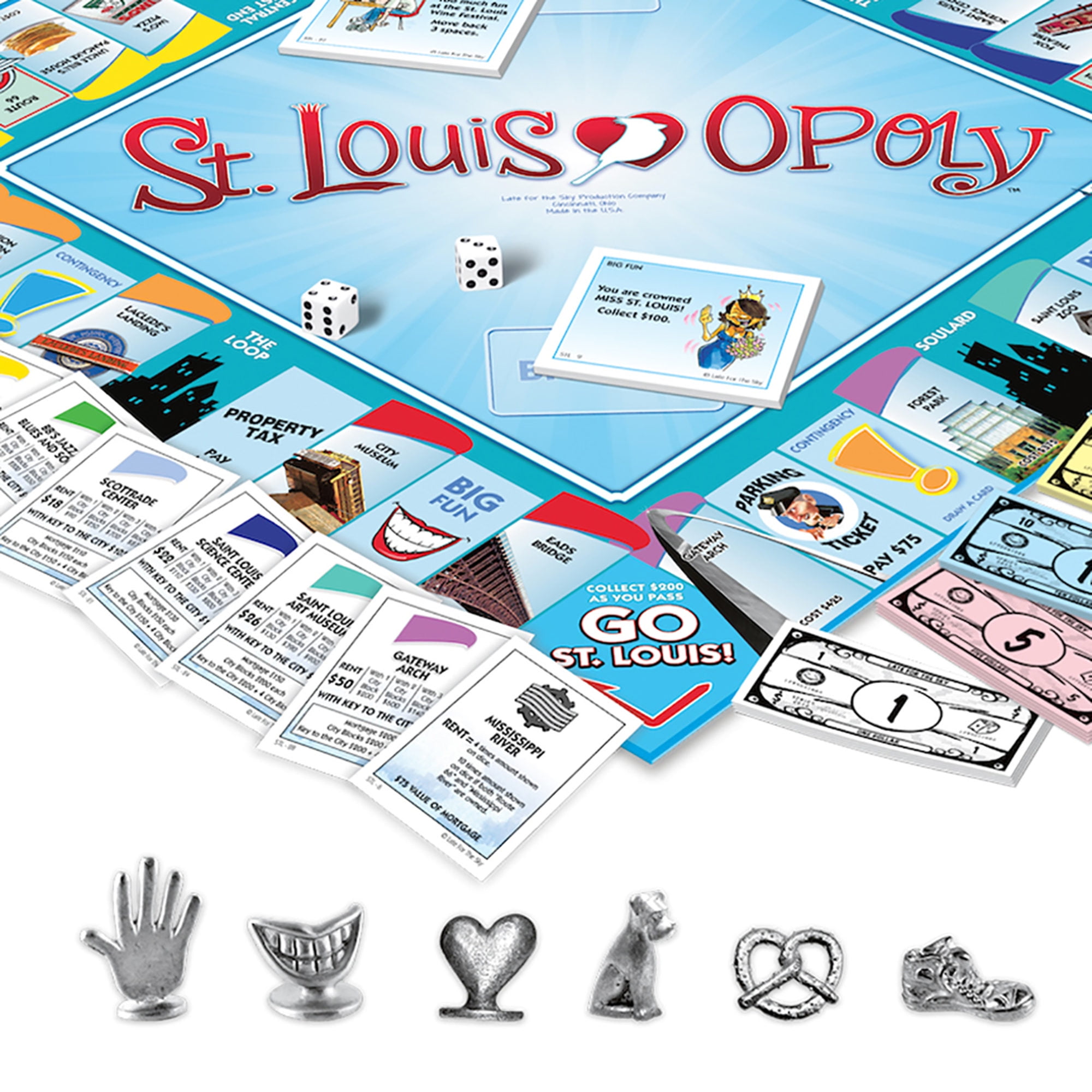 St.Louis Opoly A Game Celebrating the Gateway to the West Board Game New  Sealed