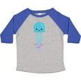thumbnail image 3 of Inktastic Cute Jellyfish, Little Jellyfish, Blue Jellyfish Girls Toddler T-Shirt, 3 of 5