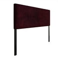 thumbnail image 3 of Castle Place Cozy Corduroy Velvet Upholstered Twin Headboard, Red, 3 of 8