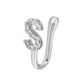 thumbnail image 2 of Clip On Nose Rings For Women Non-Pierced Nose Hoop Ring Adjust Nose Cuff, 2 of 9