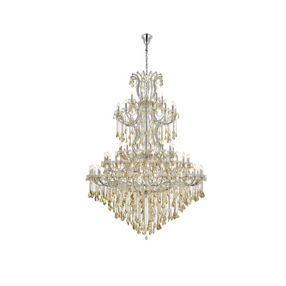 2800 Maria Theresa Collection Chandelier D:72in H:96in Lt:85 Chrome Finish (Royal Cut Crystals)