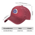thumbnail image 4 of ZICANCN Purple Flower Coloring Casquette de Baseball Réglable Femmes, Chapeaux pour Hommes Adulte Lavé Coton Denim Baseball Caps Mode Rouge, 4 of 6