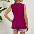 thumbnail image 5 of Yuzhih Womens Summer Tank Tops Pleated Crewneck Loose Blouses 2024 Trendy Casual Sleeveless Tank Shirts, 5 of 6