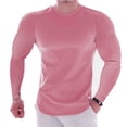 thumbnail image 4 of Men Blouses Swim Top Stripped Shirt Cold Gear Shirts Men Workout Clothe Short Thermal Top Shirt Dresses Mens Tall Tops Casual Tee T Long Sleeve Tunic Tee Sleeve T And Women Pink 3XL, 4 of 7