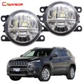 thumbnail image 2 of Conjunto de luz antiniebla Led para coche, lámpara de circulación diurna Drl 30w 6000lm, 2 piezas, para Jeep Cherokee Kl 2014 2015 2016, 2 of 5