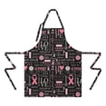 thumbnail image 2 of Pink Breast Cancer Awareness Apron-Garden Aprons for Women with Pockets-Cotton Linen Waterproof Kitchen Cooking Gardening Aprons Adjustable for Kitchen,Cooking,BBQ and Salon 32"x27", 2 of 7