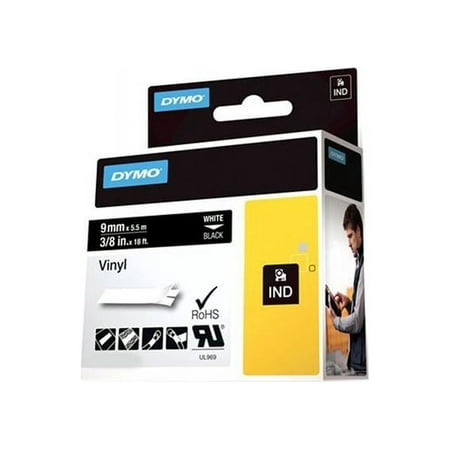 DYMO 1805437 IND Vinyl Labels 0.38"