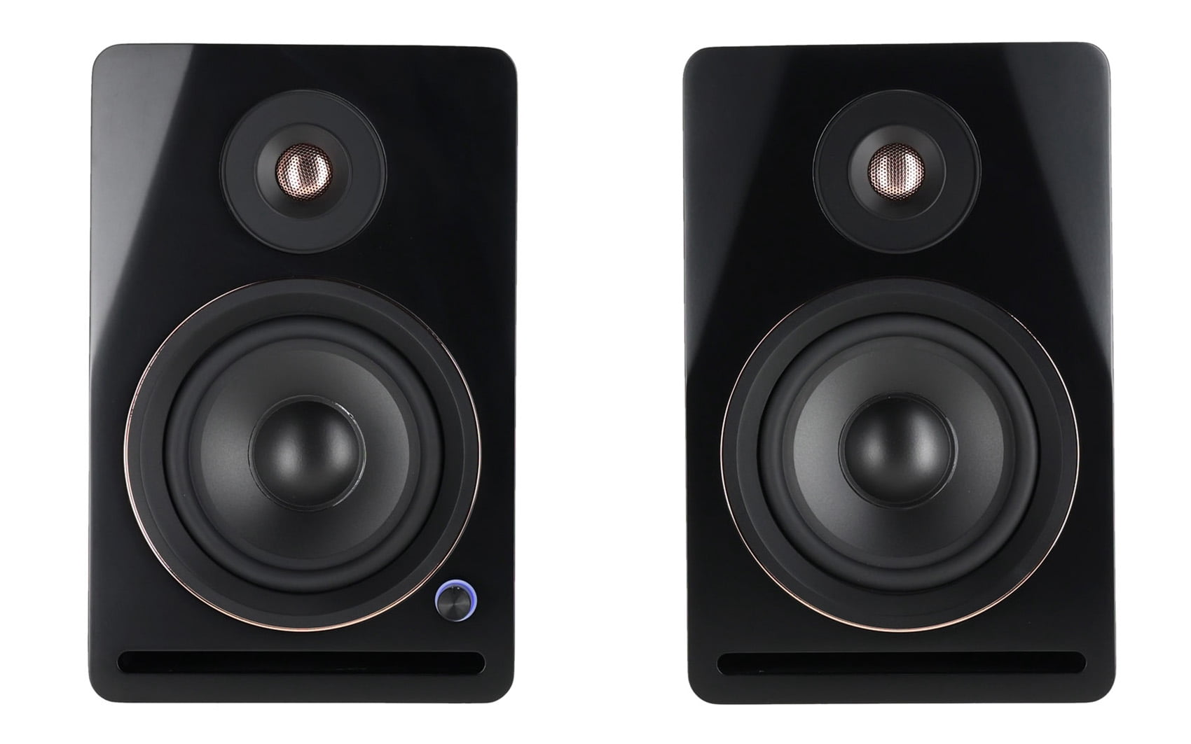 Rockville APM5B V2 5.25" Active Powered Studio Monitor Speakers with USB and Bluetooth Black