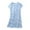 Blue, variant on Elvqul Womens Cotton Nightgowns Plus Size Womens Long Sleepwear Short Sleeve Blue Pull on Nightgowns