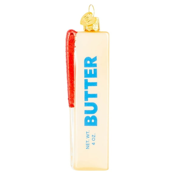 Old World Christmas Stick of Butter Glass Blown Ornament for Christmas Tree