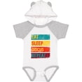 thumbnail image 3 of Inktastic Discus Thrower Eat Sleep Discus Repeat Boys or Girls Baby Bodysuit, 3 of 5