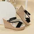 thumbnail image 6 of Xunlbb Comfort Sandals, Fashion Women Casual Round Head Sandals Comfy Slippers Beach Casual Slipsole Shoes, 6 of 9