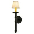 thumbnail image 3 of Meyda 148828 5 in. Amada with Fabric Shade Wall Sconce, Smoke, 3 of 5