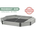 thumbnail image 3 of 75.5''x53''x8.5'' Wooden Octagon Sandbox with Storage, Large Sandpit with Cover for Kids Outdoor Patio Backyard Play, Easy & Quick Assemble, Gray, 3 of 8