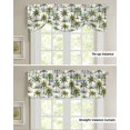 thumbnail image 4 of Tie Up Valance Curtain for Kitchen,Summer Beach Coconut Trees Rod Pocket Short Curtains Adjustable Tie-Up Shade Valances,Blue Sky Cloud Window Treatment for Bathroom Living Room Bedroom, 4 of 8