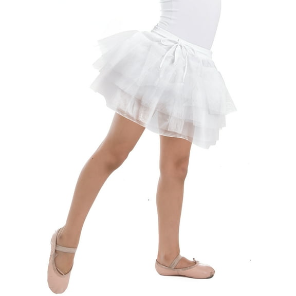 WHAMVOX 1Pcs Petticoat Tulle Skirt Child White Childs Dance Petticoat for Girls