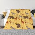 cute animals C Throw Blanket for Couch, Super Soft Fuzzy Comfy Warm Throw Blanket, Lightweight