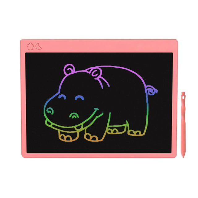 Tablette d'Écriture LCD 16 Pouces, Tablette Graphique Électronique, Tableau de Gribouillage pour Écrire et Dessiner pour la Maison, l'École, le Bureau, Rose
