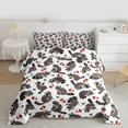 thumbnail image 2 of Homewish Animal Raccoon 2pcs Bedding Comforter Set For Kids Boys Girls,Jungle Wildlife Twin Comforter Sets,Kawaii Cute Breathable Bedding Set,Lightweight Room Decor,Reversible, 2 of 8