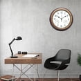 thumbnail image 4 of Reloj de pared silencioso retro de 12 pulgadas para interiores y exteriores, resistente al agua y con termómetro, 4 of 5