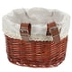 thumbnail image 3 of Cesta de bicicleta vintage tejida, cesta portátil para verduras y frutas, cesta de ratán para ir de compras o andar en bicicleta (marrón), 3 of 5