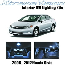Xtremevision Interior LED for Honda Civic 2006-2012 6 Pieces Cool White Interior LED Kit   Installation Tool