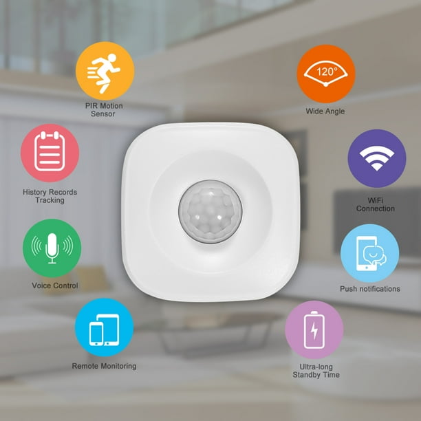 WIFI PIR Sensor Security Alarm Sensor Compatible with Alexa Google Home Smart Home - Walmart.com