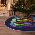 thumbnail image 6 of Kdxio Howling Wolf Print Christmas Tree Skirt Christmas Xmas Tree Skirts Mat for New Year Holiday Christmas Party Decorations-30", 6 of 7