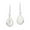 White, variant on Elegant Teardrops of White Mother of Pearl Inlay Sterling Silver Dangle Earrings