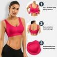 thumbnail image 6 of SIMIYA 3 Pack Sports Bra for Women - Comfortable Sleep Bra Seamless Stretchy Workout Yoga Bra with Removable Pads, 6 of 7
