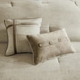 thumbnail image 4 of Bedding Sets, 7 Piece Faux Suede Comforter Set Tan Queen, Bed Sets, Comforter Sets,, 4 of 11