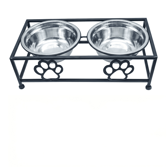 Elevated Dog Bowls for Small Dogs, Stainless Steel Elevated Dog Bowls – Dog - Cat Food Bowls and Holder for Cats & Small Dogs