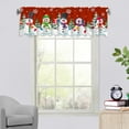 thumbnail image 7 of Curtain Valance Christmas Tree, 54x18 Inch Snowflake Christmas Snowman Pine Tree Short Curtains Doorway Decoration, Xmas Drapes Curtains Home Decor for Kitchen Living Room Bedroom, 7 of 7