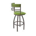 thumbnail image 2 of 860 Hunter 36" Swivel Bar Stool with Bronze Finish and Canter Kiwi Green Seat and Back, 2 of 5