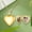 Gold, variant on Personalized Engraved Heart Locket Necklace, Stainless Steel Photo Pendant Romantic DIY Gift for Couples, Customizable Keepsake Jewelry for Her Him with Chain, Silver