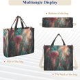 thumbnail image 6 of FORMRS Womens Corduroy Tote Bag Crossbody Shoulder Handbag with Pocket, Psychedelic Forest, 6 of 7