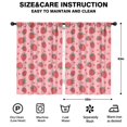 thumbnail image 2 of Blackout Kids Curtains,Pink Strawberry Plants Fruit Childrens Insulated Curtains Set Of 2,Bedroom Essentials,Toddler Room Decor 42x63in(106x160cm), 2 of 4